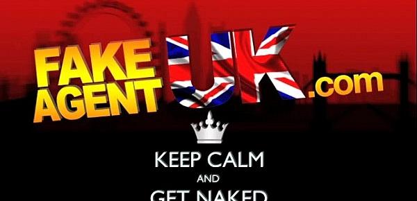  FakeAgentUK Husky voiced British beauty gets sticky reward